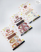 Hana Jewel 12 Pcs Girls Braided Hair Set - Mix of Bobby Pins, Tic Tac Clips & Snap Hair Clips for Stylish Hairdos